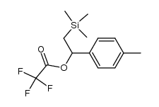 1-(p-tolyl)-2-(trimethylsilyl)ethyl 2,2,2-trifluoroacetate结构式