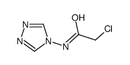 2-氯-N-4H-1, 2, 4-三唑-4-基乙酰胺结构式