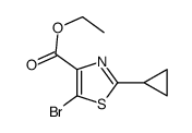 ethyl 5-bromo-2-cyclopropyl-1,3-thiazole-4-carboxylate Structure