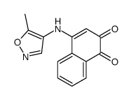 4-[(5-methyl-1,2-oxazol-4-yl)amino]naphthalene-1,2-dione结构式