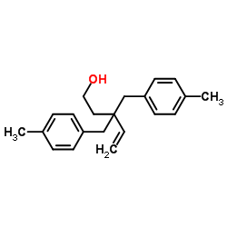 3,3-Bis(4-methylbenzyl)-4-penten-1-ol结构式