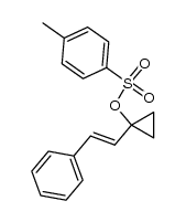 (E)-1-(1-styryl)-1-(tosyloxy)cyclopropane Structure