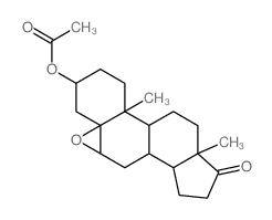 5α,6α-epoxy-17-oxo-androstan-3β-yl acetate结构式