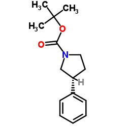 (R)-1-Boc-3-Phenylpyrrolidine Structure