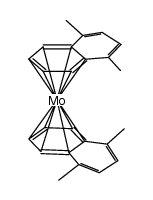 bis(4a-8a-η-1,4-dimethylnaphthalene)molybdenum(0) Structure