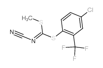 4-CHLORO-2-(TRIFLUOROMETHYL)PHENYL]METHYLCYANOCARBONIMIDODITHIOATE Structure