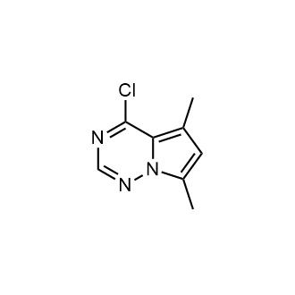 4-氯-5,7-二甲基吡咯并[2,1-f][1,2,4]三嗪结构式