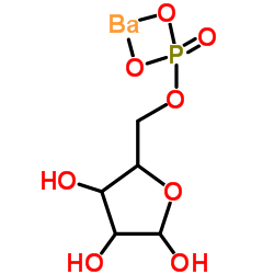 (2R,3R,4R)-2,3,4-三羟基-5-氧代戊基磷酸钡结构式