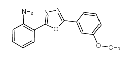 2-(2-氨基苯基)-5-(3-甲氧基苯基)-1,3,4-噁二唑结构式