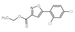 5-(2,4-二氯苯基)异噁唑-3-羧酸乙酯结构式