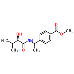 methyl4-((S)-1-((R)-2-hydroxy-3-methylbutanamido)ethyl)benzoate结构式