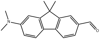 7-二甲氨基-9,9-二甲基芴-2-甲醛结构式