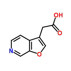 Furo[2,3-c]pyridin-3-ylacetic acid结构式