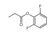 2,6-difluorophenyl propionate Structure