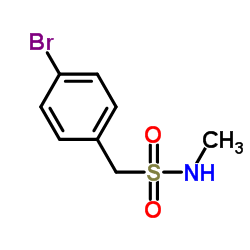 1-(4-溴苯基)-N-甲基甲磺酰胺结构式