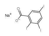 2,3,5-三碘苯甲酸钠结构式