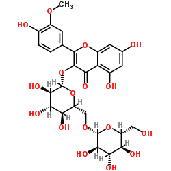 异鼠李亭 3-龙胆二糖甙结构式
