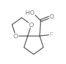 1,4-Dioxaspiro[4.4]nonane-6-carboxylicacid,6-fluoro-,(-)-(9CI) Structure