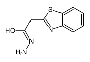 2-Benzothiazoleaceticacid,hydrazide(9CI)结构式