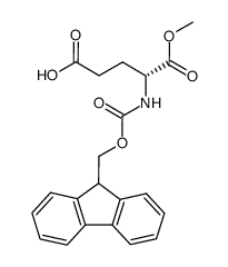 (R)-4-(((((9H-荧光素-9-基)甲氧基)羰)胺基)-5-甲氧基-5-氧戊烷油酸结构式