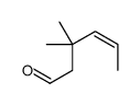 3,3-dimethylhex-4-enal Structure