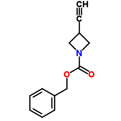 Benzyl 3-ethynyl-1-azetidinecarboxylate结构式