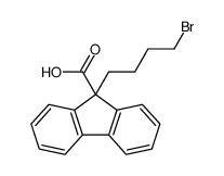 9-(4-溴丁基)-9H-芴-9-羧酸结构式