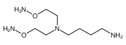 O-[2-[4-aminobutyl(2-aminooxyethyl)amino]ethyl]hydroxylamine Structure