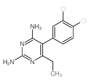 2,4-Pyrimidinediamine,5-(3,4-dichlorophenyl)-6-ethyl-结构式