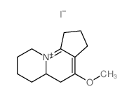 4-methoxy-2,3,5,5a,6,7,8,9-octahydro-1H-cyclopenta[c]quinolizin-10-ium,iodide Structure