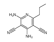 2,4-diamino-6-propyl-pyridine-3,5-dicarbonitrile Structure