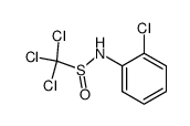 1,1,1-trichloro-N-(2-chlorophenyl)methanesulfinamide结构式