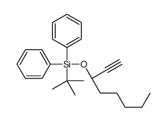 tert-butyl-[(3S)-oct-1-yn-3-yl]oxy-diphenylsilane结构式