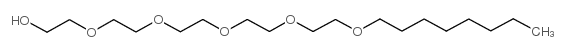 Pentaethylene glycol monooctyl ether structure