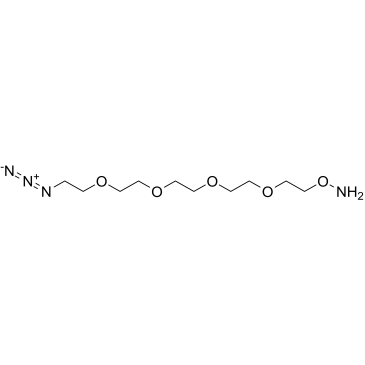 Aminooxy-PEG4-azide结构式