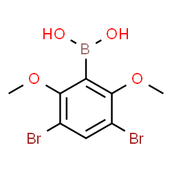 3,5-Dibromo-2,6-dimethoxyphenylboronic acid Structure
