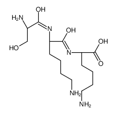 (2S)-6-amino-2-[[(2S)-6-amino-2-[[(2S)-2-amino-3-hydroxypropanoyl]amino]hexanoyl]amino]hexanoic acid结构式