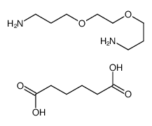 3-[2-(3-aminopropoxy)ethoxy]propan-1-amine,hexanedioic acid结构式