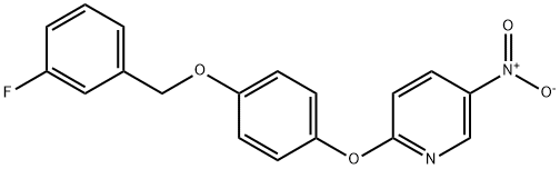 2-[4-(3-fluoro-benzyloxy)-phenoxy]-5-nitro-pyridine Structure