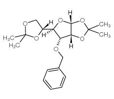 3-O-苄基-1,2:5,6-双-O-异丙亚基-alpha-D-呋喃半乳糖结构式