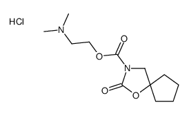 2-(dimethylamino)ethyl 2-oxo-1-oxa-3-azaspiro[4.4]nonane-3-carboxylate,hydrochloride结构式