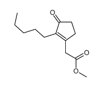 methyl 2-(3-oxo-2-pentyl-1-cyclopentenyl)acetate结构式