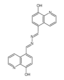 5,5'-(2,3-diaza-buta-1,3-diene-1,4-diyl)-bis-quinolin-8-ol结构式