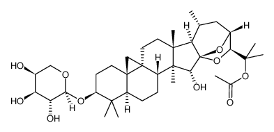 25-O-ACETYLCIMIGENOL 3-O-ALPHA-L-ARABINOSIDE Structure