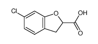 6-Chloro-2,3-dihydrobenzofuran-2-carboxylic acid structure
