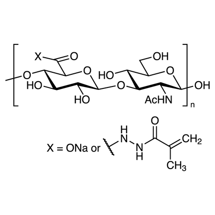 透明质酸2-(2-甲基-1-氧代-2-丙烯-1-基)酰肼结构式