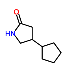 4-环戊基-2-吡咯烷酮结构式