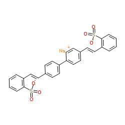 4,4'-双(2-磺酸苯乙烯基)联苯基二钠结构式