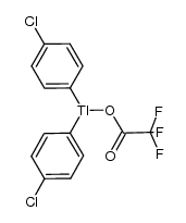 bis(p-chlorophenyl)thallium trifluoroacetate Structure