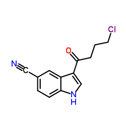 3-(4-氯-1-氧代丁基)-1H-吲哚-5-甲腈结构式
